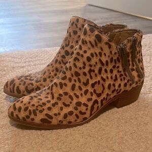 Leopard Print Ankle Boots
